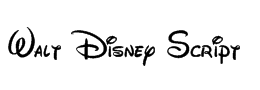 迪士尼logo字体